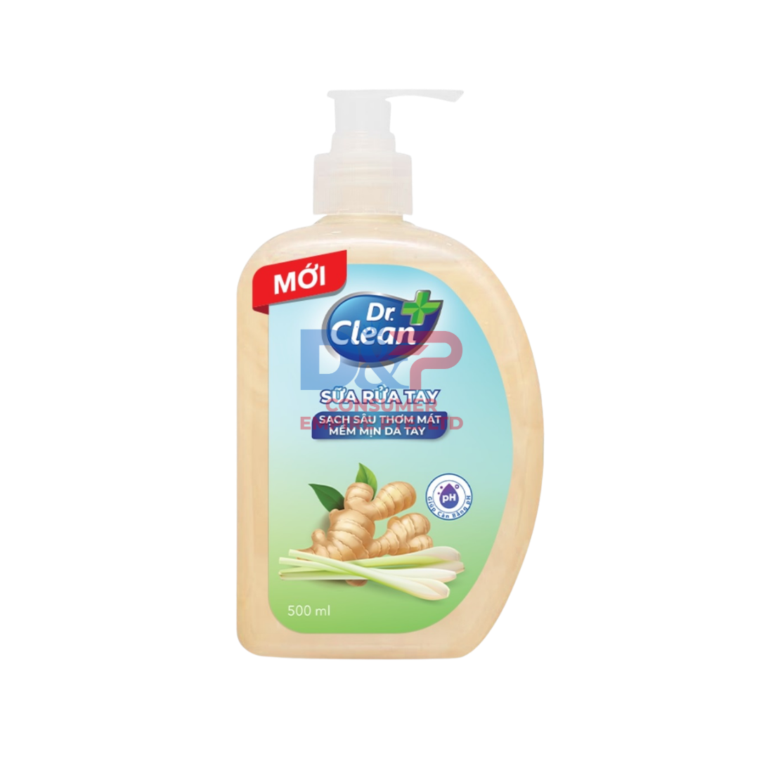 DR CLEAN HAND WASH LEMONGRASS & GINGER 500ML WHOLESALE 500ML - VIETNAM ORIGIN