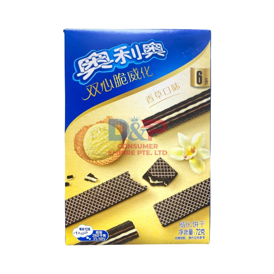 OREO WAFER BISCUIT (VANILLA FLAVOR) 72G WHOLESALE 72G - CHINA ORIGIN