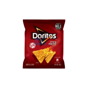 DORITOS TORTILLA CHIPS (MID PACK) - SPICY NACHO 65G WHOLESALE 65G - MALAYSIA ORIGIN