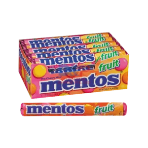 MENTOS MENTOS CHEWY CANDY FRUIT FLAVOR 16 STICKS WHOLESALE 16 STICKS - VIETNAM ORIGIN
