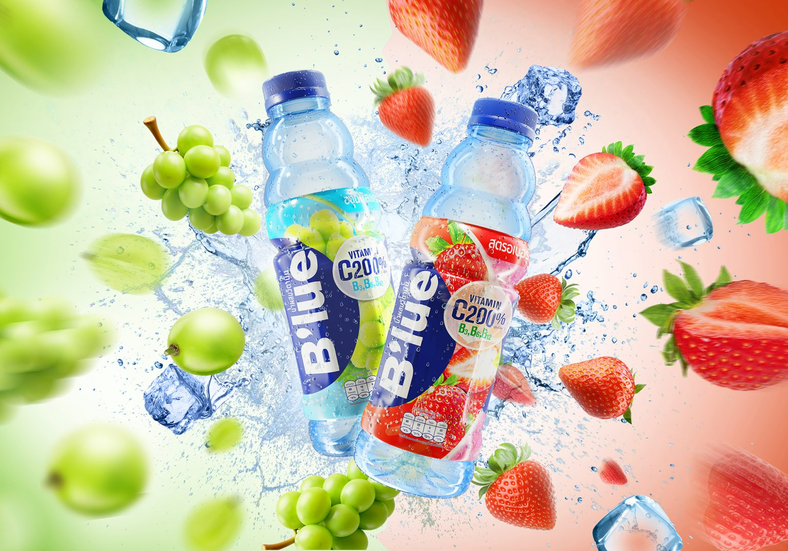 B'Lue Vibrant Hydration Flavor Lines